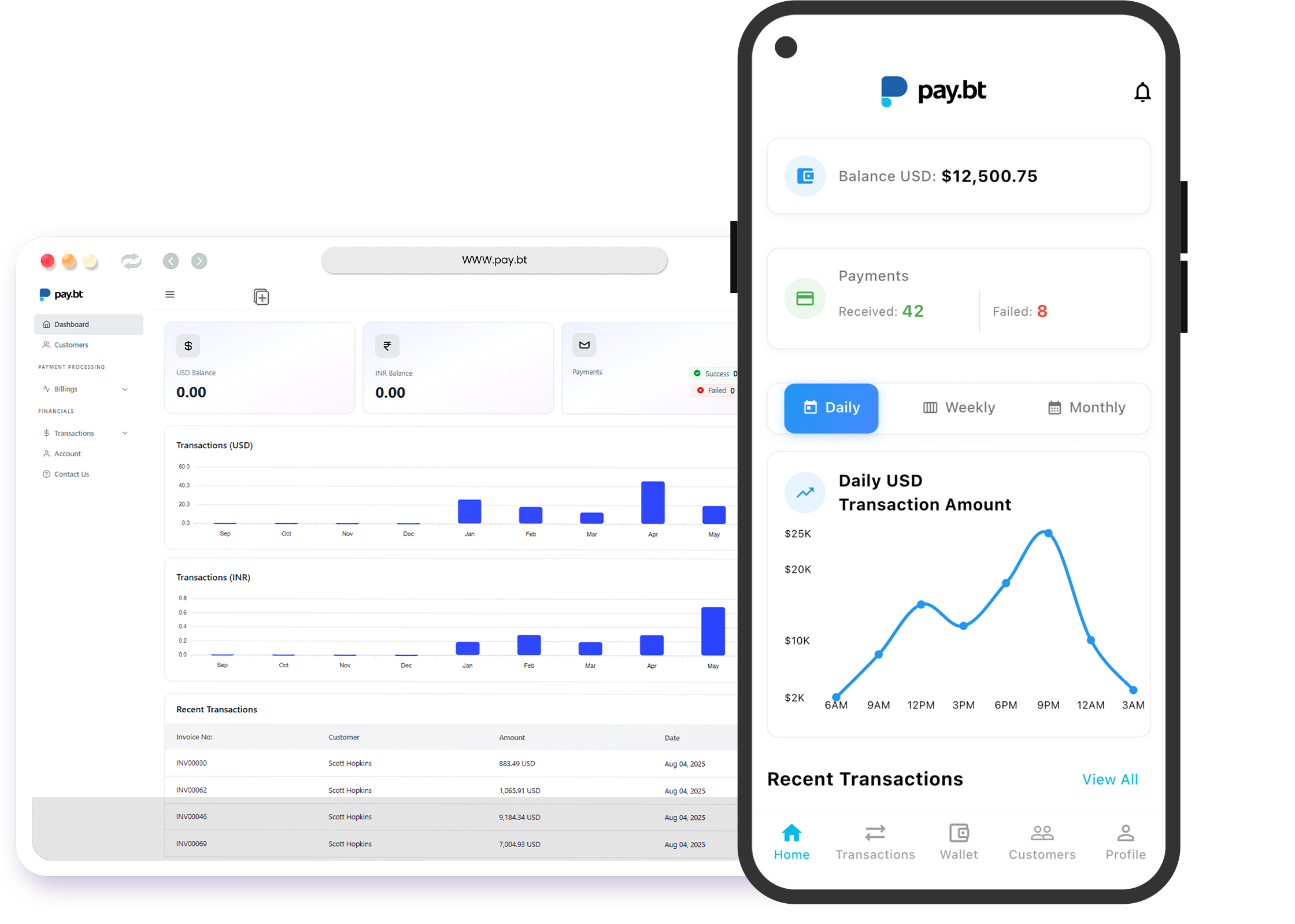 Abstract 3D illustration of a payment dashboard